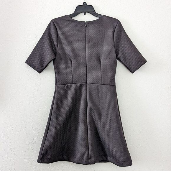 NWT Banana Republic Dress Women's Fit & Flare Midi Gray Brand New Dark Academia - Picture 6 of 10